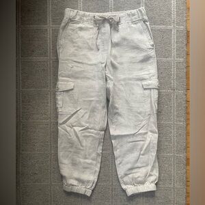 Talbots Linen Cargo Joggers